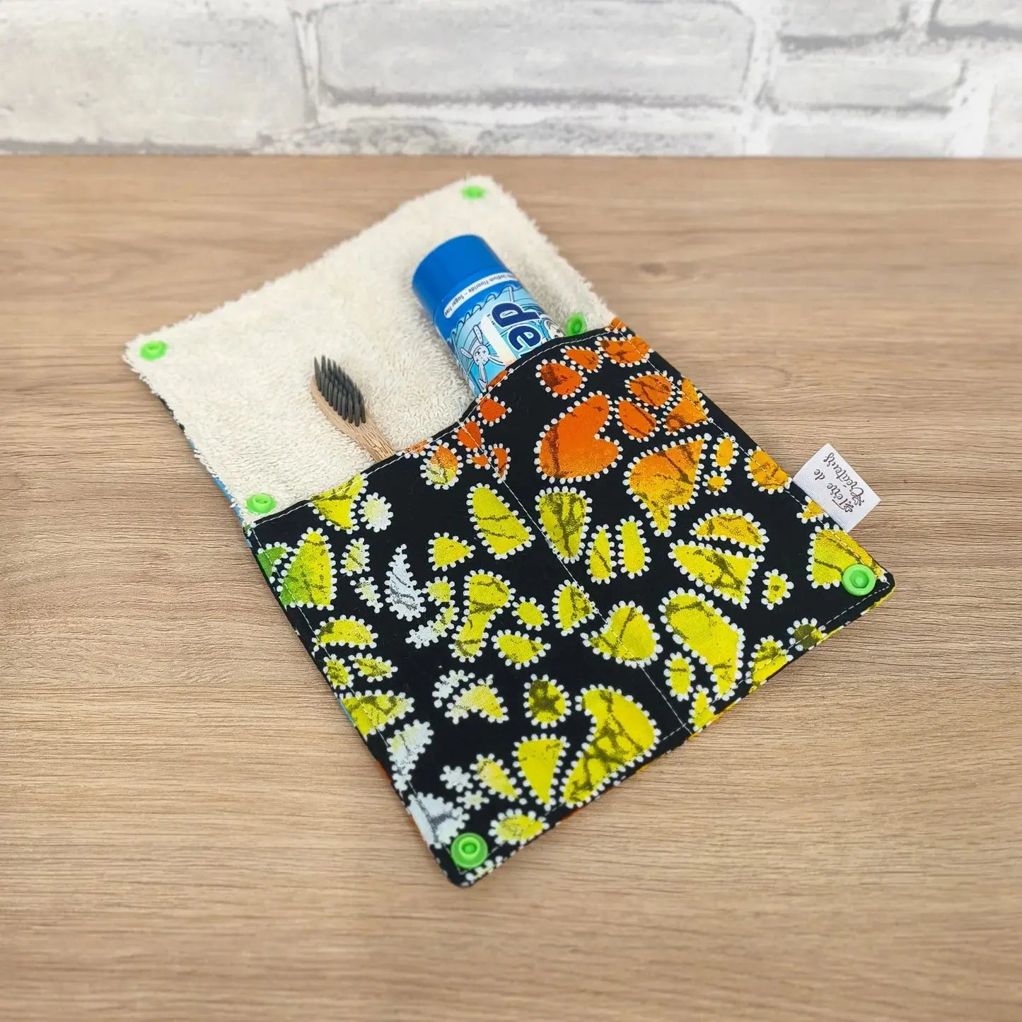 Étui à brosse à dents multicolore