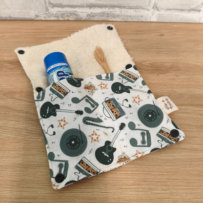 Étui Brosse à Dents et Dentifrice Réutilisable motif musique