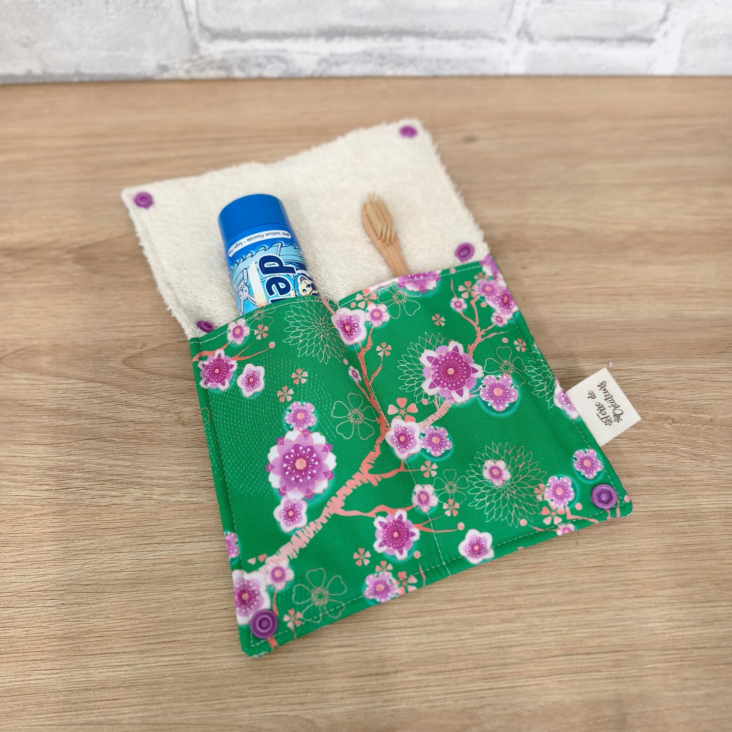 Pochette brosse à dents artisanale française