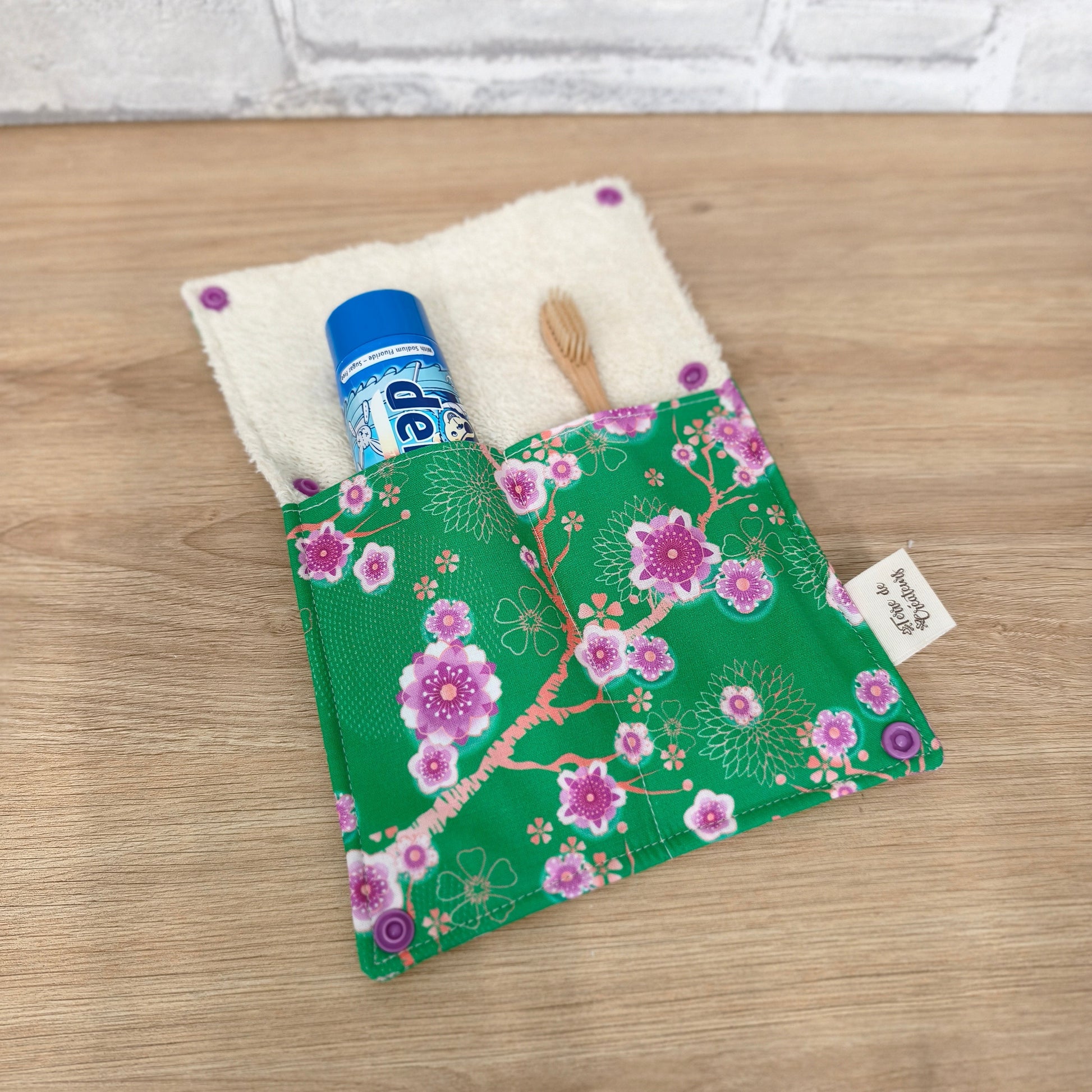 Pochette brosse à dents artisanale française