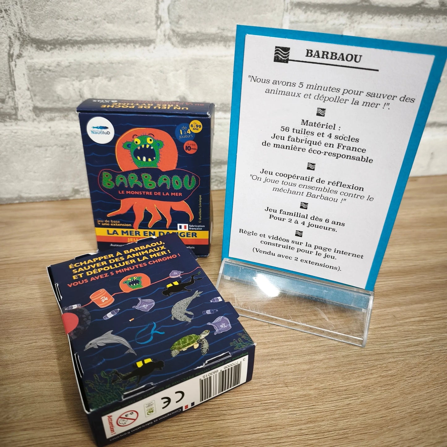 Jeu Barbaou pour sensibiliser les enfants à la pollution marine