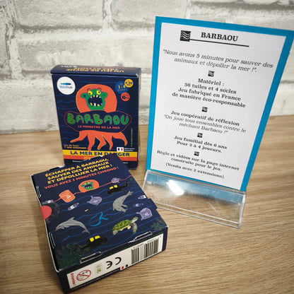 Jeu Barbaou pour sensibiliser les enfants à la pollution marine