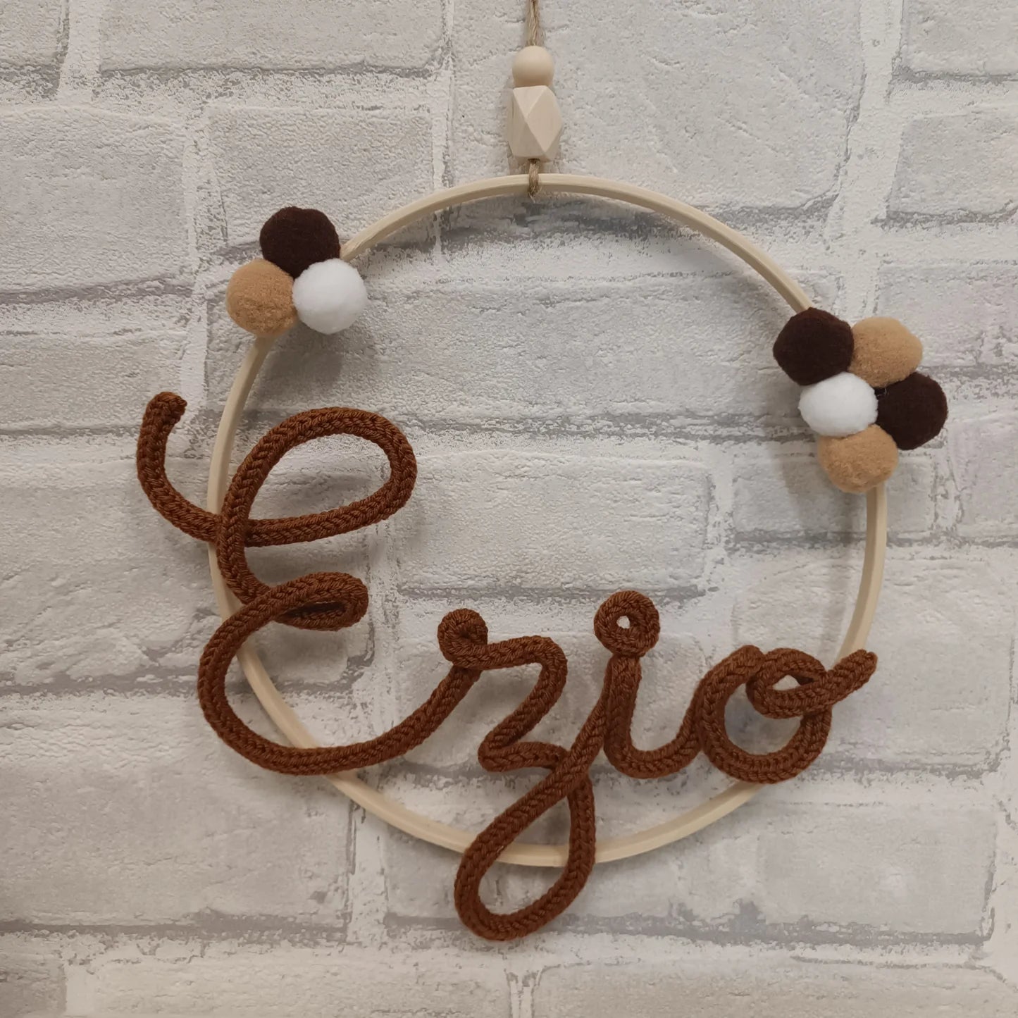 Prénom tricotin fait main Ezio