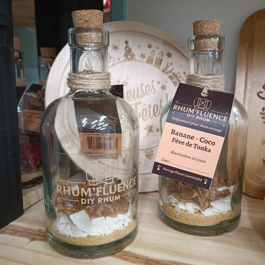 Rhum arrangé Banane Coco Fève Tonka