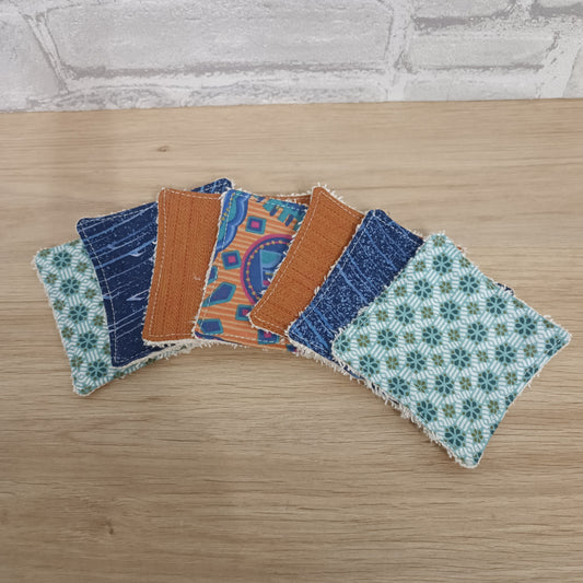 Coton démaquillant lavable x 7