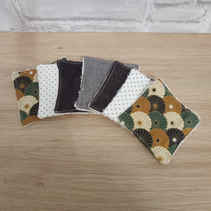 Coton démaquillant lavable x 7