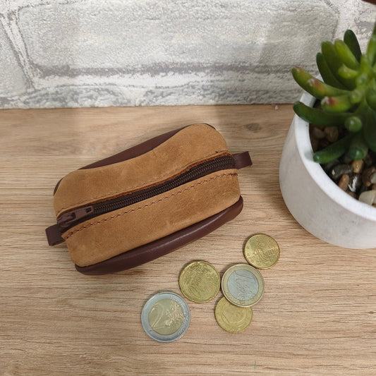 Porte monnaie Grain de café en cuir