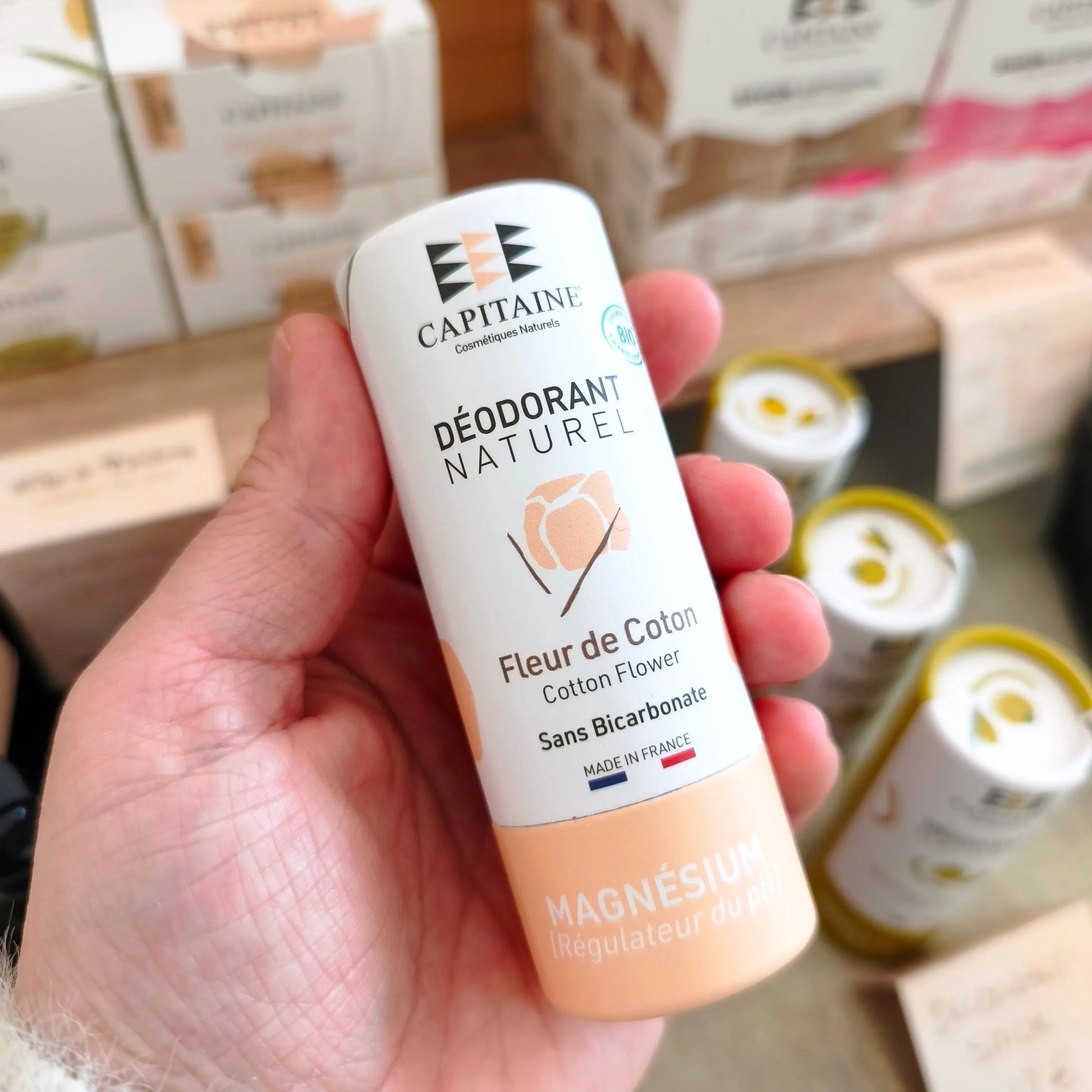 Déodorant naturel solide en stick Capitaine Cosmétiques