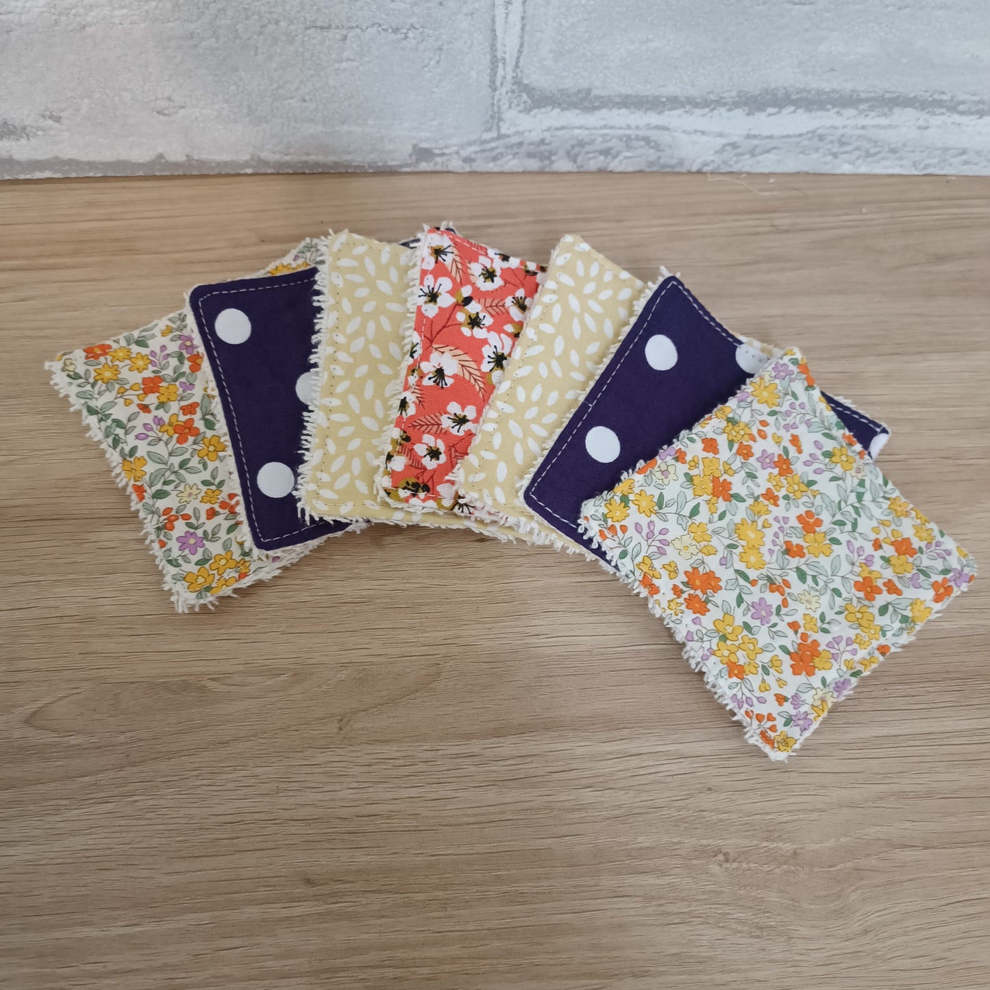 Coton démaquillant lavable x 7