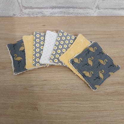 Coton démaquillant lavable x 7