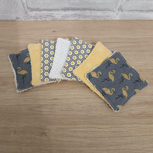 Coton démaquillant lavable x 7