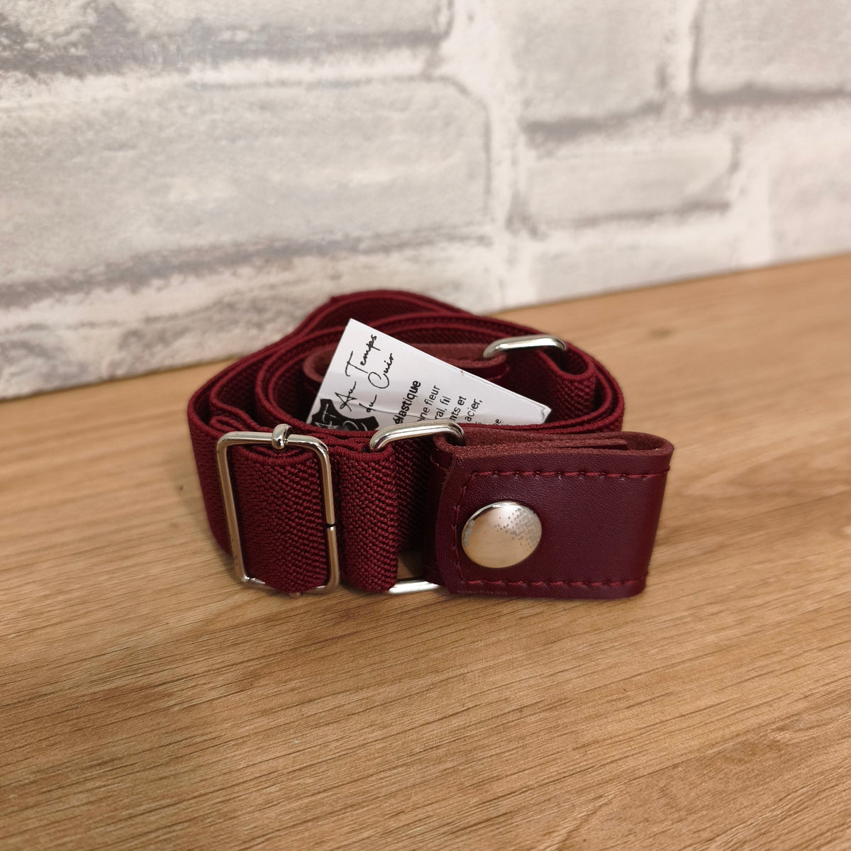 Ceinture Élastique en Cuir sans boucle – Taille Unique Au temps du Cuir