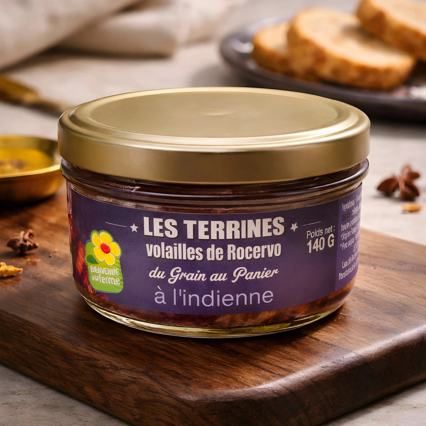 Terrines à l'indienne - Rocervo Volailles de Rocervo