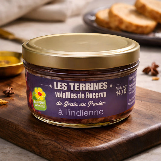Terrines à l'indienne - Rocervo Volailles de Rocervo