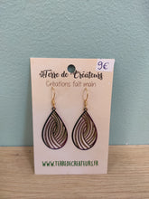 Charger l&#39;image dans la galerie, Boucles d&#39;oreilles Estampe

